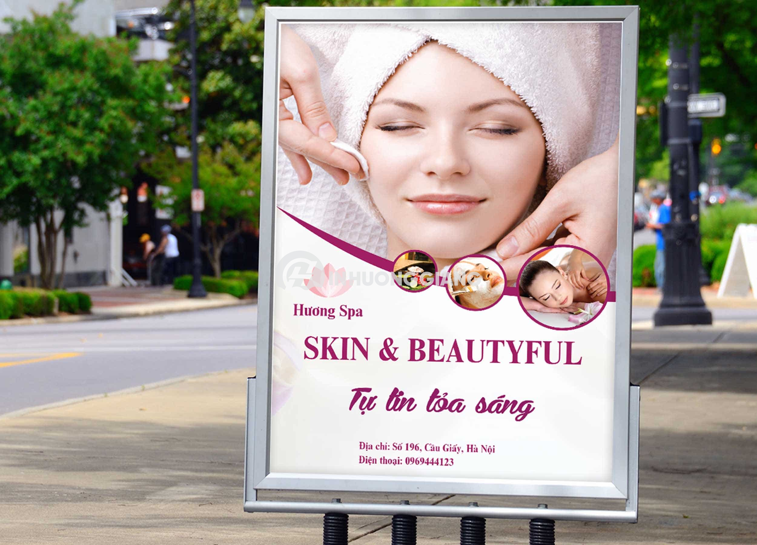 Poster quảng cáo spa, thẩm mỹ viện