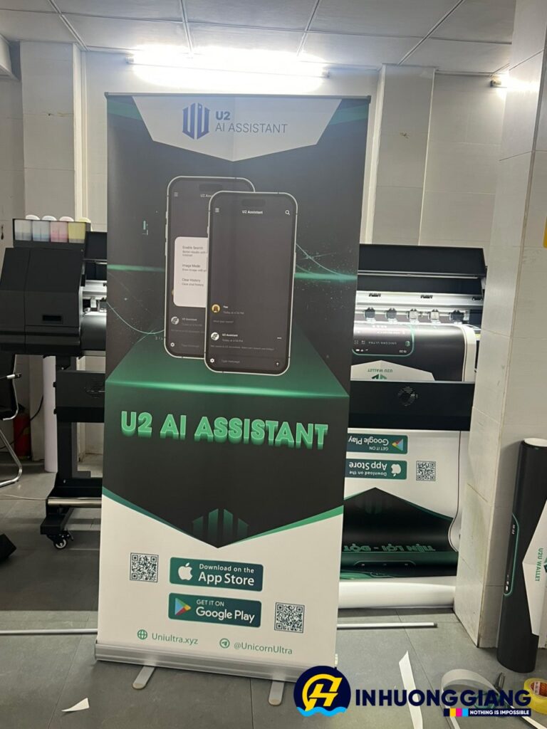 Standee Cuốn Nhôm Tốt Mới 80x200cm