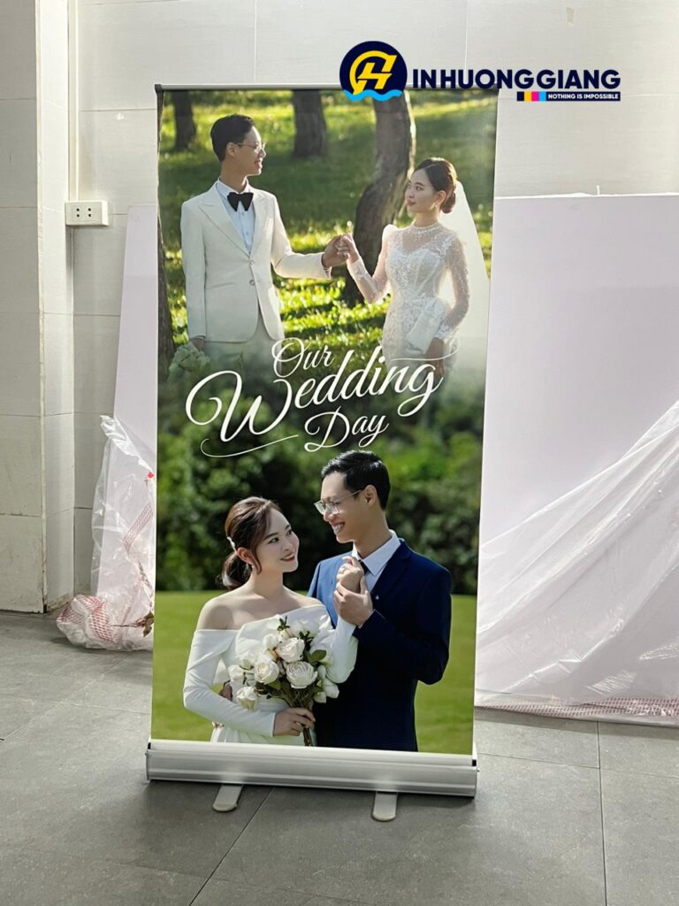 Standee Cuốn Nhôm Tốt Mới 60x160cm